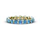 1 - Valerie 3.50 mm Blue Topaz Eternity Band 