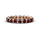 1 - Valerie 3.50 mm Red Garnet Eternity Band 