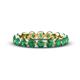 1 - Valerie 3.50 mm Emerald Eternity Band 