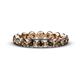 1 - Valerie 3.50 mm Smoky Quartz Eternity Band 