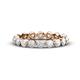 1 - Valerie 3.50 mm White Sapphire Eternity Band 