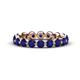 1 - Valerie 3.50 mm Blue Sapphire Eternity Band 