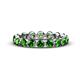 1 - Valerie 3.50 mm Green Garnet Eternity Band 