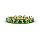 1 - Valerie 3.50 mm Green Garnet Eternity Band 