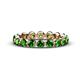1 - Valerie 3.50 mm Green Garnet Eternity Band 