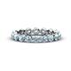 1 - Valerie 3.50 mm Aquamarine Eternity Band 