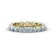 1 - Valerie 3.50 mm Aquamarine Eternity Band 