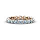 1 - Valerie 3.50 mm Aquamarine Eternity Band 
