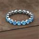 2 - Valerie 3.50 mm Blue Topaz Eternity Band 