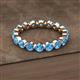 2 - Valerie 3.50 mm Blue Topaz Eternity Band 