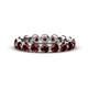 1 - Valerie 3.50 mm Red Garnet Eternity Band 