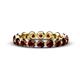 1 - Valerie 3.50 mm Red Garnet Eternity Band 