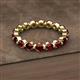 2 - Valerie 3.50 mm Red Garnet Eternity Band 