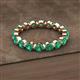 2 - Valerie 3.50 mm Emerald Eternity Band 