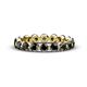 1 - Valerie 3.50 mm Black Diamond Eternity Band 