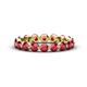 1 - Valerie 3.50 mm Ruby Eternity Band 