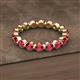 2 - Valerie 3.50 mm Ruby Eternity Band 