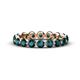 1 - Valerie 3.50 mm London Blue Topaz Eternity Band 