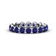 1 - Valerie 3.50 mm Blue Sapphire Eternity Band 