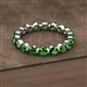 2 - Valerie 3.50 mm Green Garnet Eternity Band 