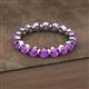 2 - Valerie 3.50 mm Amethyst Eternity Band 