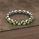 2 - Valerie 3.50 mm Peridot Eternity Band 