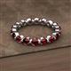 2 - Valerie 3.50 mm Red Garnet Eternity Band 