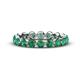 1 - Valerie 3.50 mm Emerald Eternity Band 