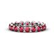 1 - Valerie 3.50 mm Ruby Eternity Band 