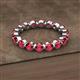 2 - Valerie 3.50 mm Ruby Eternity Band 