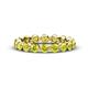 1 - Valerie 3.50 mm Yellow Diamond Eternity Band 