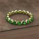 2 - Valerie 3.50 mm Green Garnet Eternity Band 