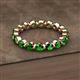 2 - Valerie 3.50 mm Green Garnet Eternity Band 