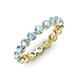 3 - Valerie 3.50 mm Aquamarine Eternity Band 