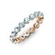 3 - Valerie 3.50 mm Aquamarine Eternity Band 