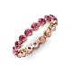 3 - Valerie 3.50 mm Pink Tourmaline Eternity Band 