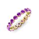 3 - Valerie 3.50 mm Amethyst Eternity Band 