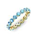 3 - Valerie 3.50 mm Blue Topaz Eternity Band 