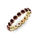 3 - Valerie 3.50 mm Red Garnet Eternity Band 