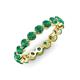 3 - Valerie 3.50 mm Emerald Eternity Band 