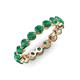 3 - Valerie 3.50 mm Emerald Eternity Band 