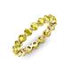 3 - Valerie 3.50 mm Yellow Sapphire Eternity Band 