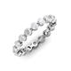 3 - Valerie 3.50 mm White Sapphire Eternity Band 