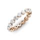 3 - Valerie 3.50 mm White Sapphire Eternity Band 