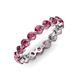 3 - Valerie 3.50 mm Pink Tourmaline Eternity Band 