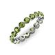 3 - Valerie 3.50 mm Peridot Eternity Band 