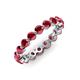 3 - Valerie 3.50 mm Ruby Eternity Band 