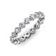 3 - Valerie 3.50 mm Forever Brilliant Moissanite Eternity Band 