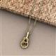 2 - Caron 6.50 mm Round Smoky Quartz Solitaire Love Knot Pendant Necklace 