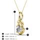 3 - Caron 6.50 mm Round Lab Grown Diamond Solitaire Love Knot Pendant Necklace 